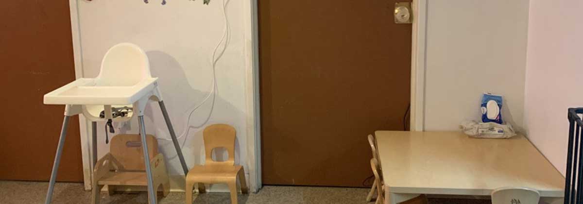 Study and homework area at Amores Daycare